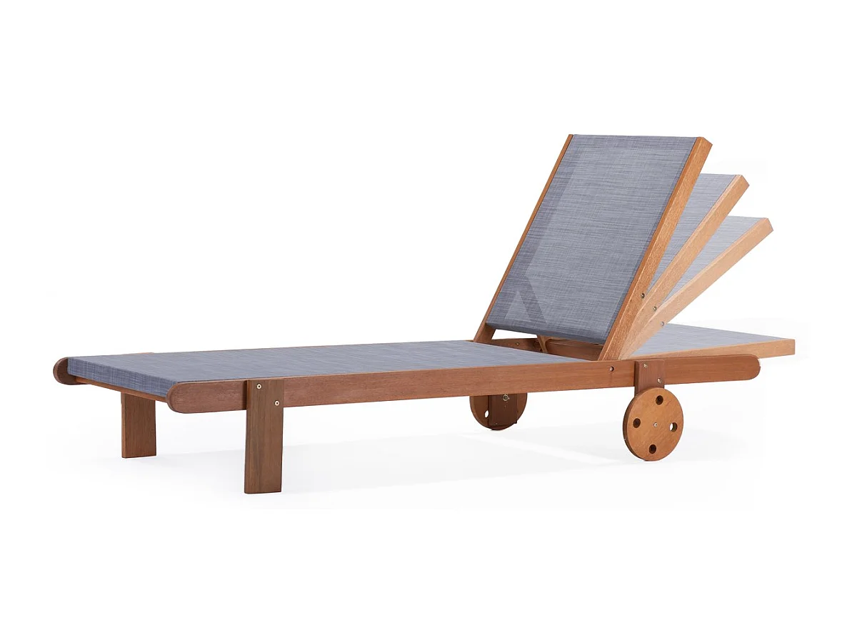 Bain de Soleil en bois exotique "Saïgon" - Maple - Gris