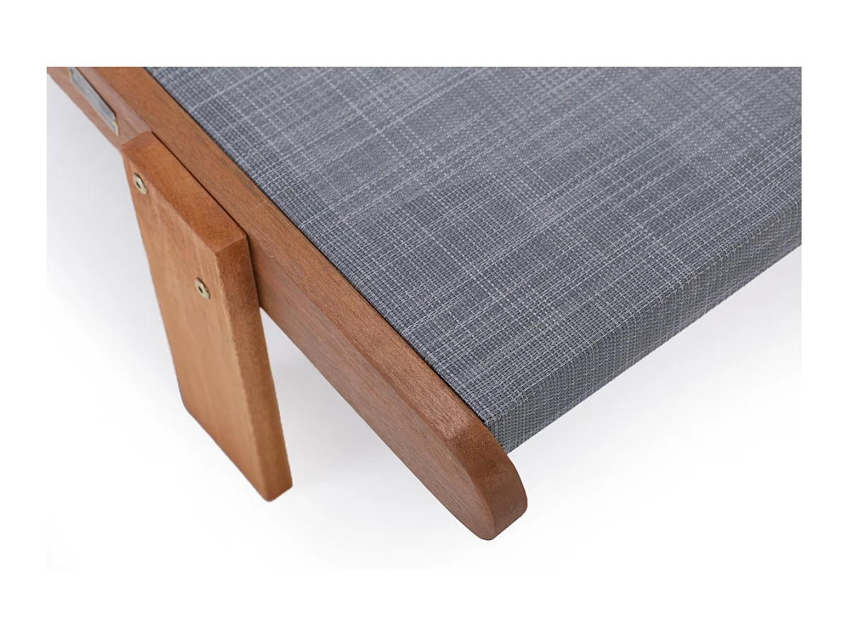 Bain de Soleil en bois exotique "Saïgon" - Maple - Gris