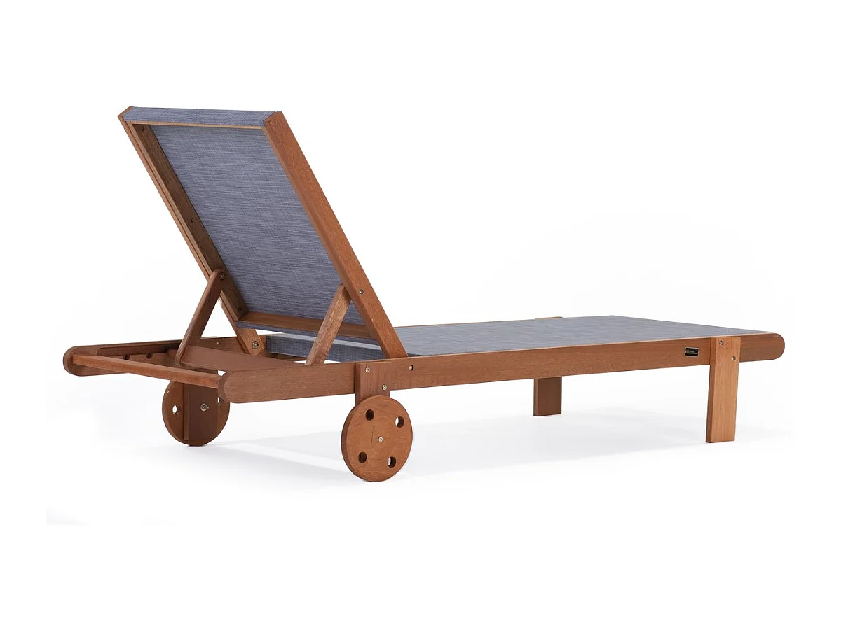 Bain de Soleil en bois exotique "Saïgon" - Maple - Gris