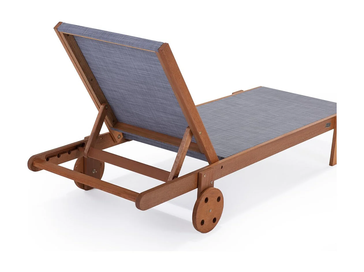 Bain de Soleil en bois exotique "Saïgon" - Maple - Gris