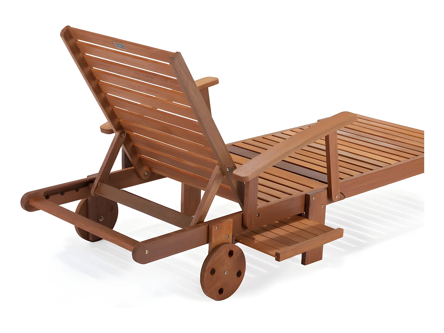 Bain de soleil pliant en bois exotique "Tokyo" - Maple - Marron clair