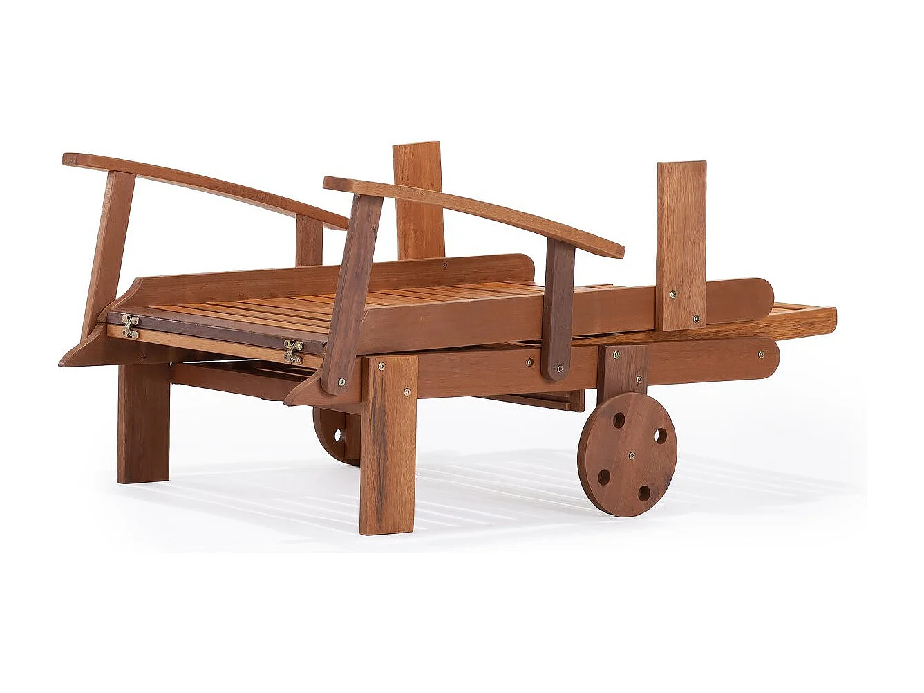 Bain de soleil pliant en bois exotique "Tokyo" - Maple - Marron clair