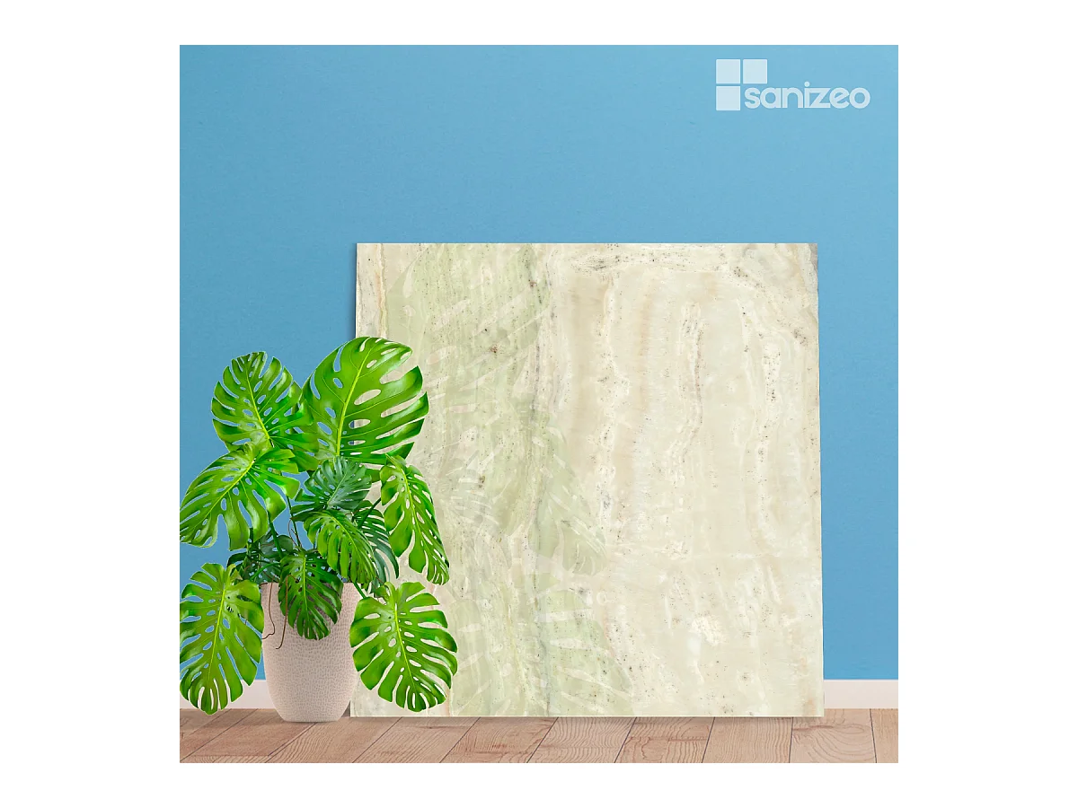 Panneau Habillage WC suspendu , L120*l120*0.4 cm, effet marbre beige, Sabana by SANIZÉO