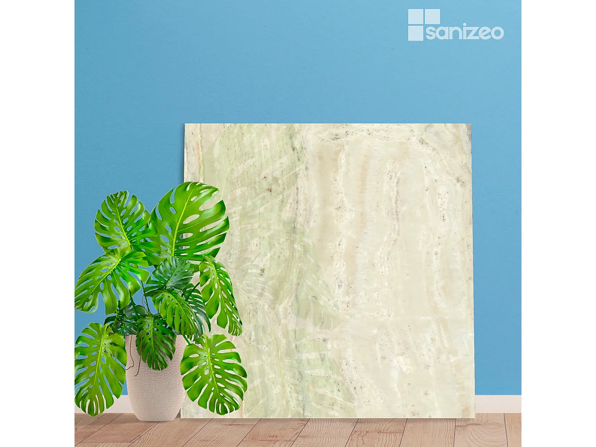 Panneau Habillage WC suspendu , L120*l120*0.4 cm, effet marbre beige, Sabana by SANIZÉO