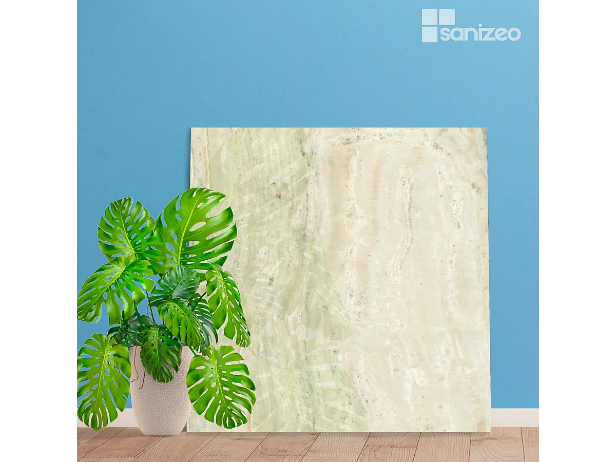 Panneau Habillage WC suspendu , L120*l120*0.4 cm, effet marbre beige, Sabana by SANIZÉO