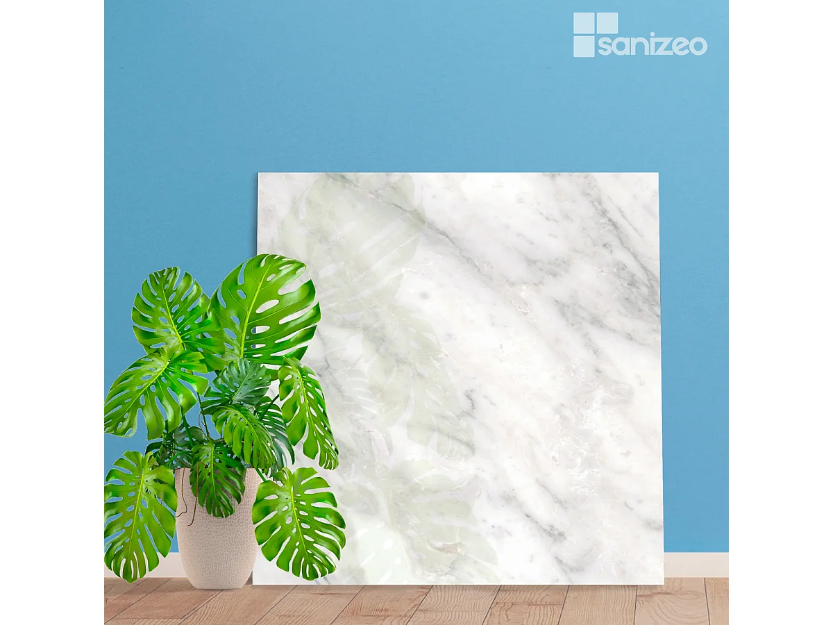 Panneau d'Habillage WC suspendu  - 120x120 cm  - Ép. 4mm - Effet Marbre Gris - VERSILIA KOBERTIN