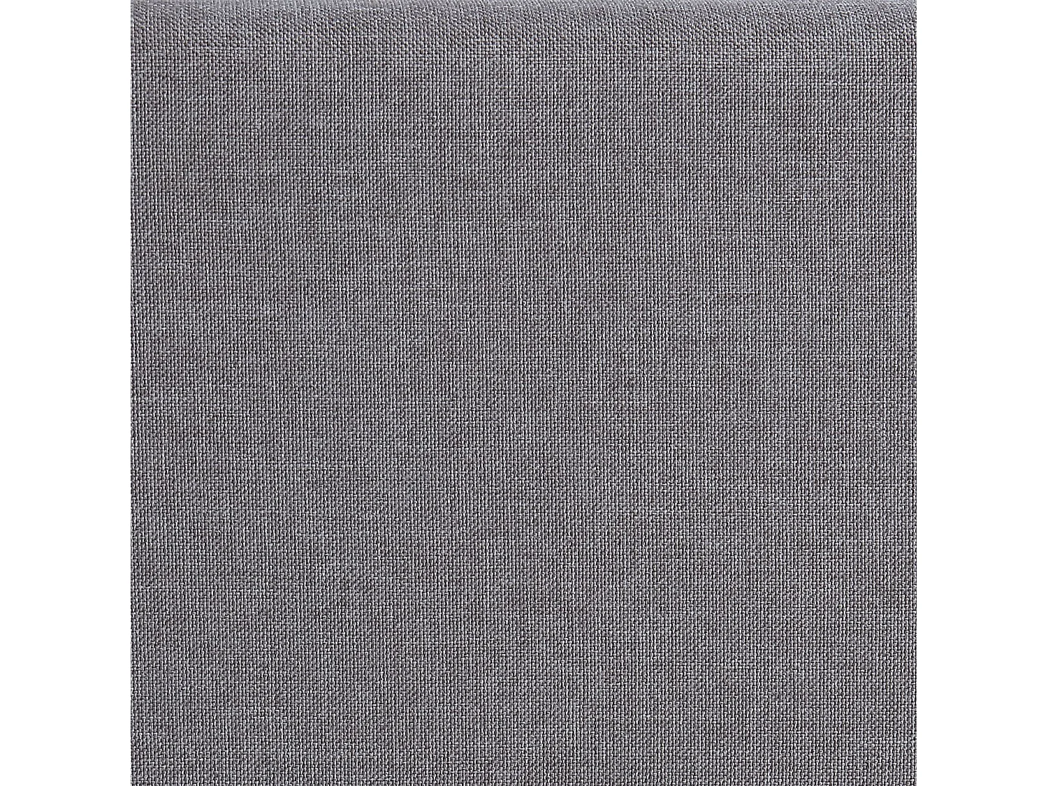 Lit futon simple pour adulte NIZZA 120x190 cm 1 place et demi / 1 personne, avec sommier et pieds en métal chromé, tissu gris