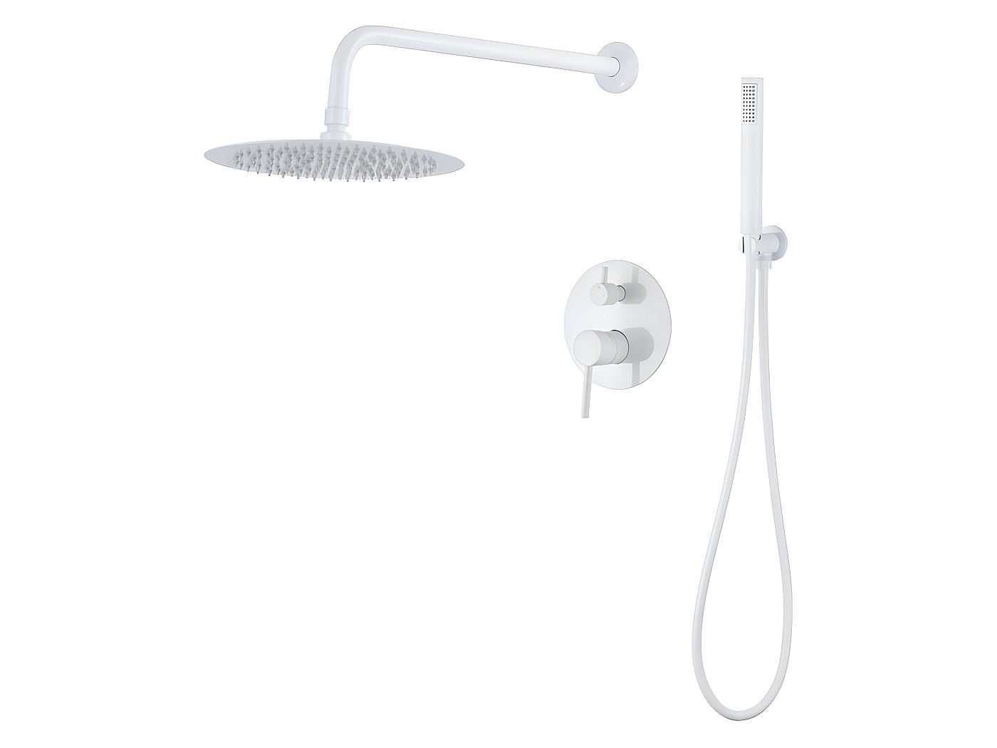 Kit de douche à encastrer TIKO blanc