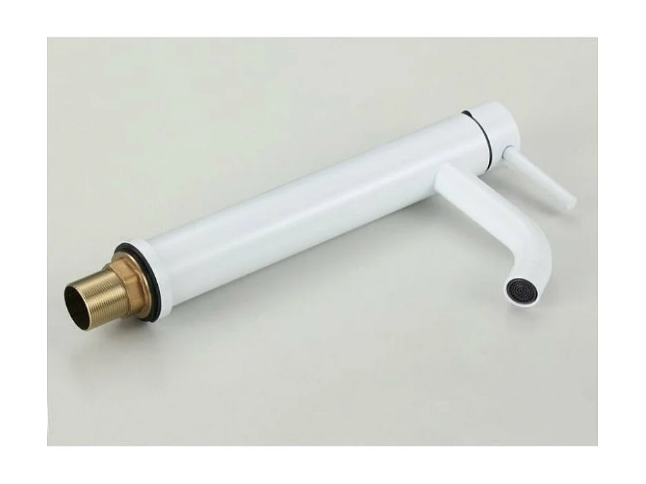 Robinet mitigeur lavabo réhaussé SLIGO blanc