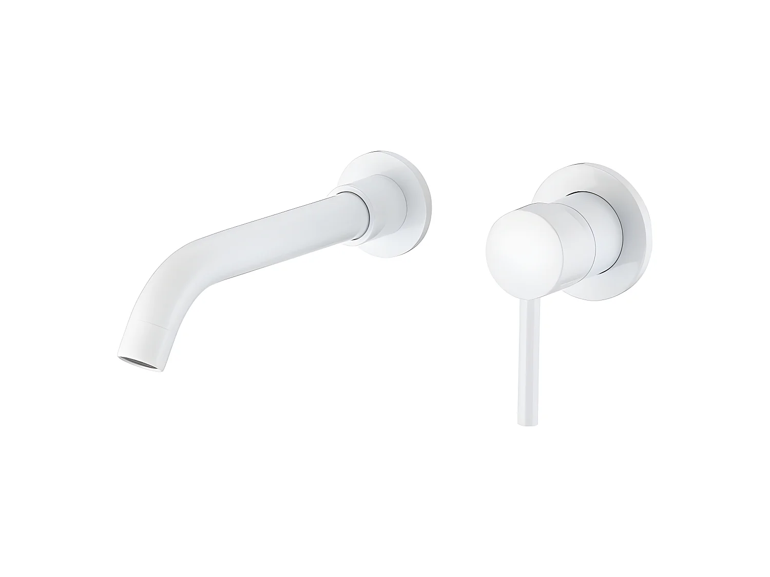 Mitigeur lavabo mural à encastrer BRAMPTON blanc