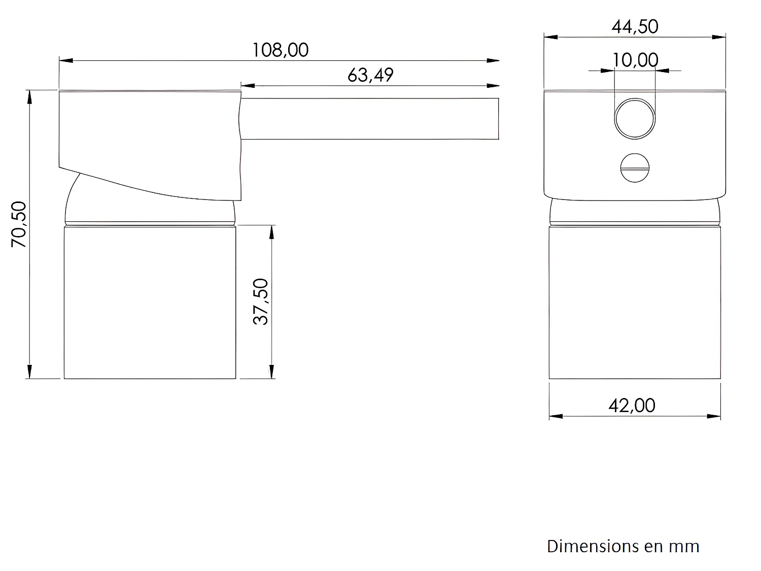 Mitigeur lavabo mural à encastrer BRAMPTON blanc