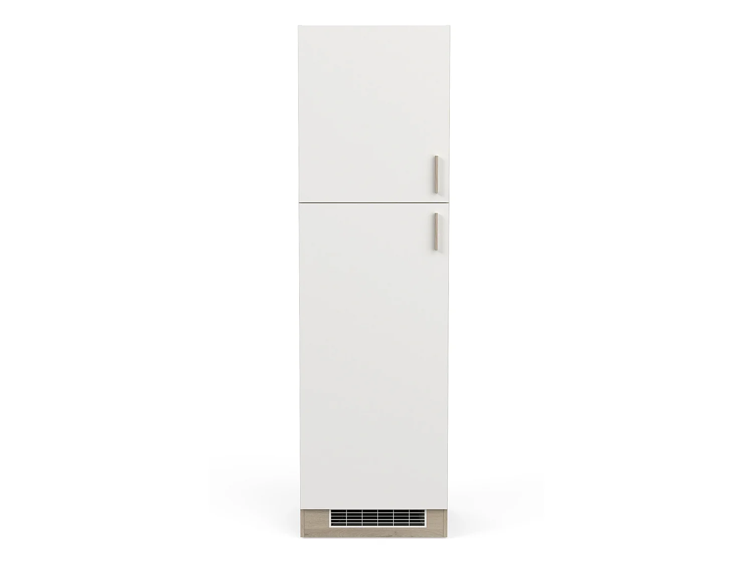 Colonne de cuisine coloris chêne kronberg, blanc - Longueur 60 x Hauteur 206,90 x Profondeur 60 cm