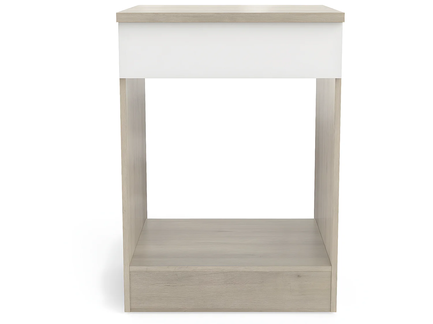 Meuble bas de cuisine coloris chêne kronberg, blanc - Longueur 60 x Hauteur 84,5 x Profondeur 60 cm