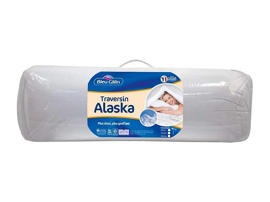 Polochon volume pour lit 90 "Bleu Calin" confort super gonflant Isolane