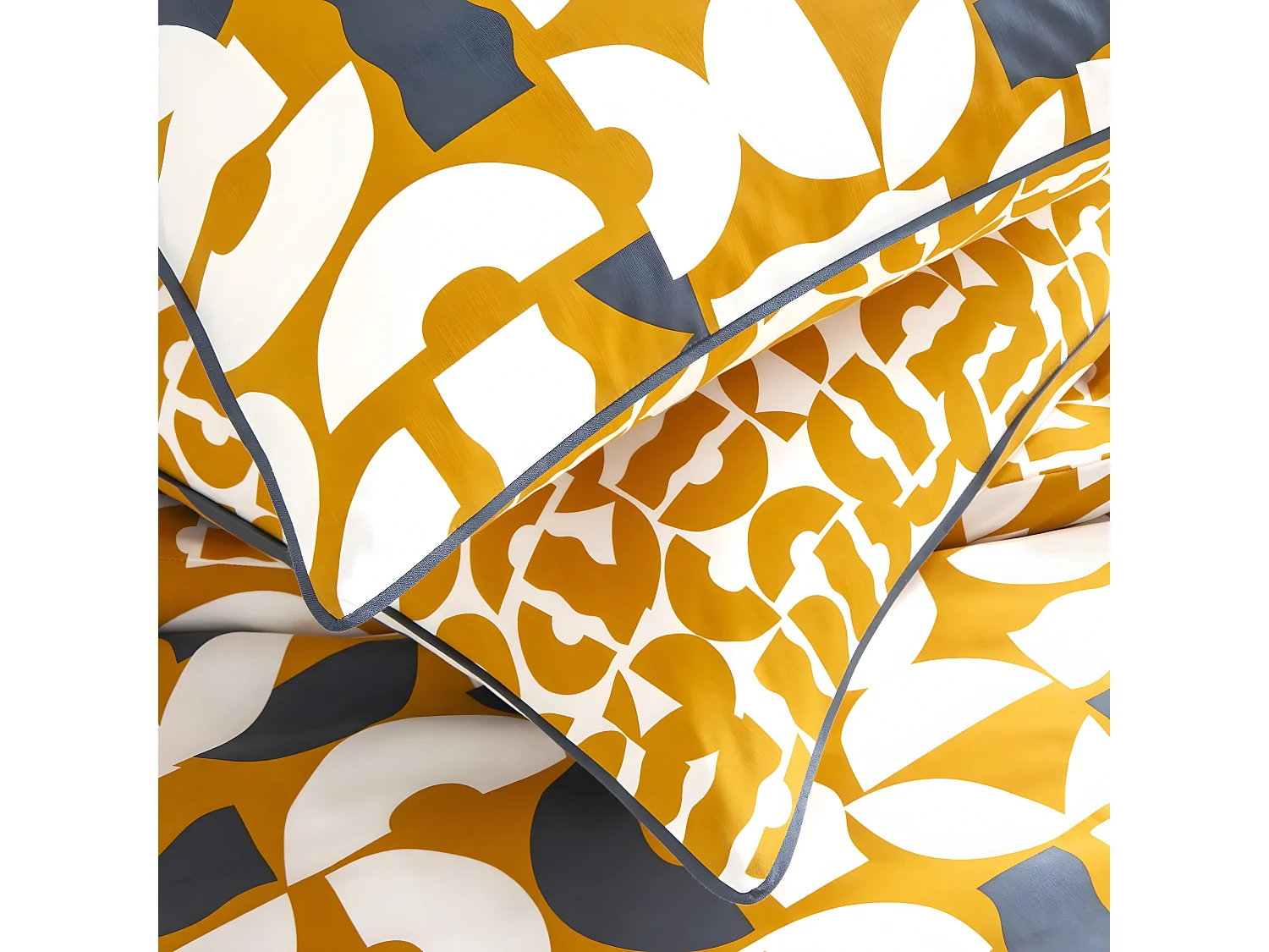 Parure de lit 2 personnes géométrique réversible 260x240cm