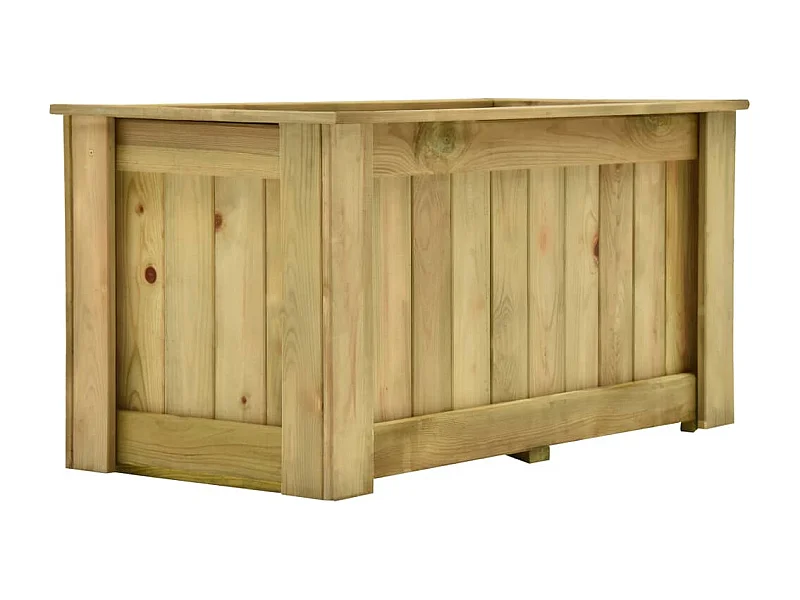 Fioriera rialzata 100 x 50 x 50 cm legno di pino impregnato 02_0000841