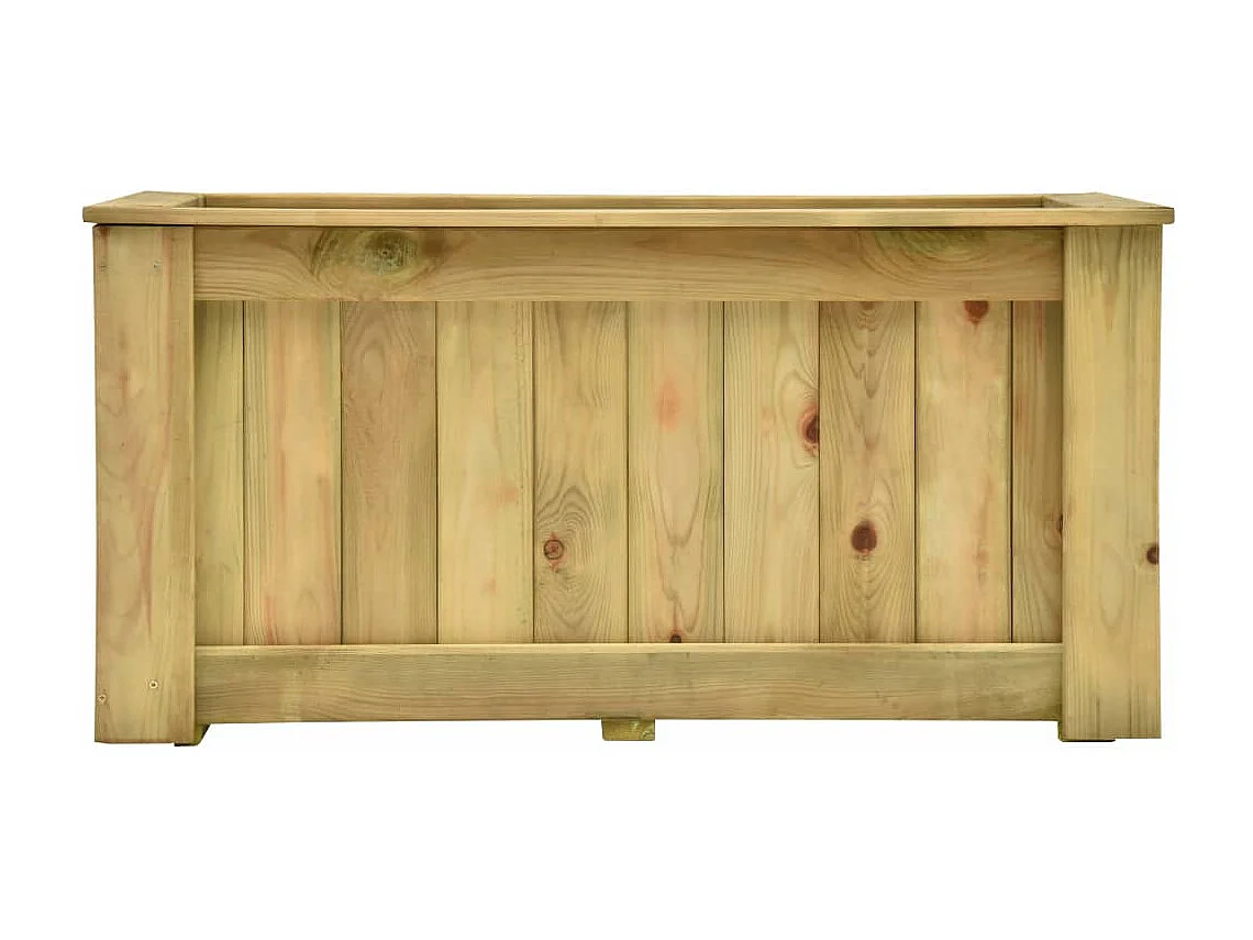 Jardinière surélevée 100 x bois marron 100 x 50 x 50 cm 02_0000841