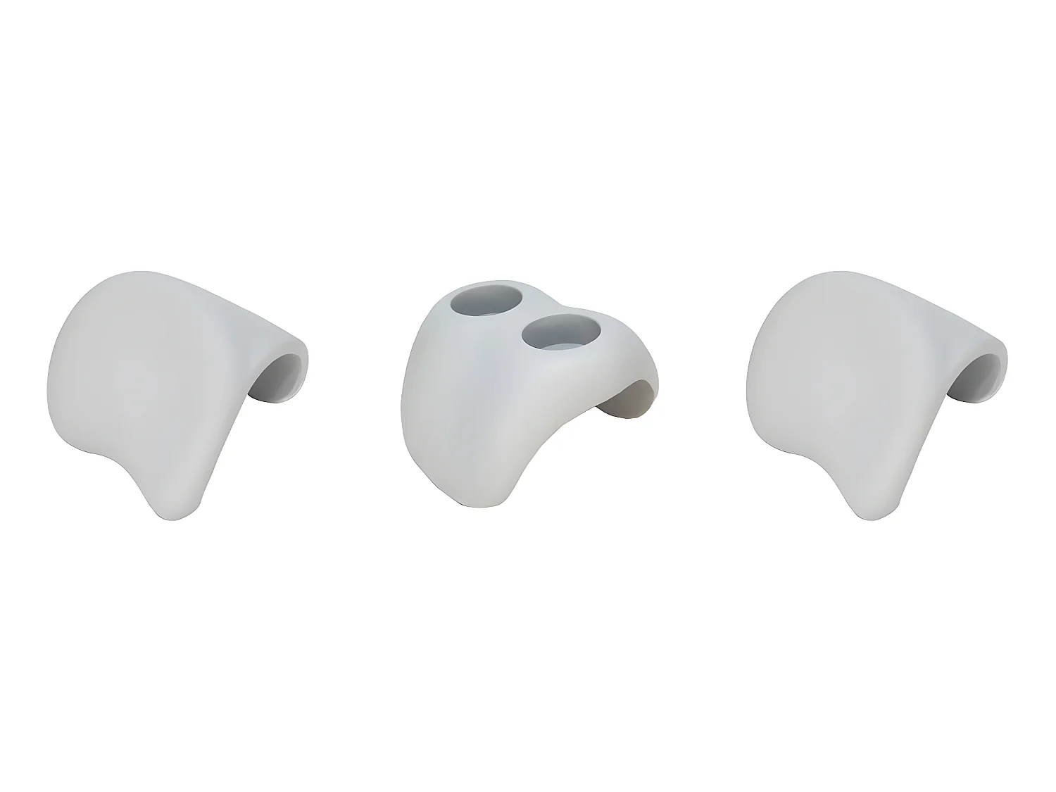Lot de 2 Appuie-têtes et 1 Porte-gobelet pour Spa