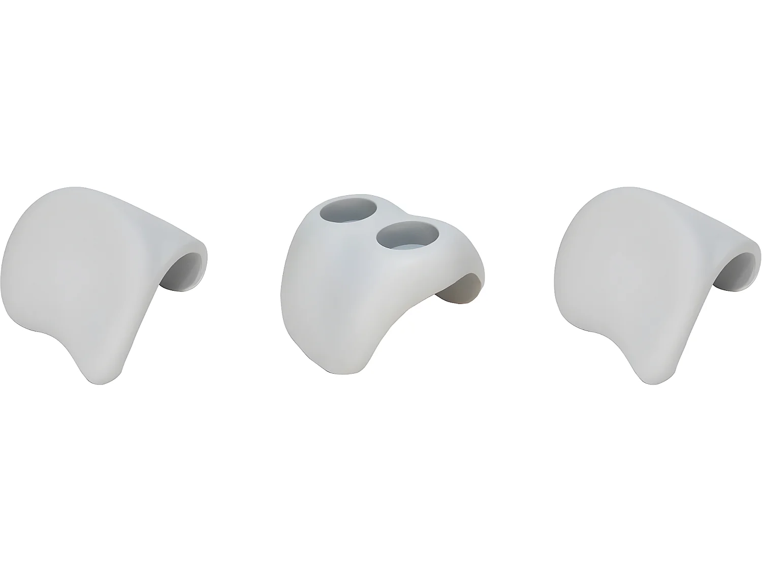 Kopfstützen 2er-Set und 1 Getränkehalter für Whirlpool