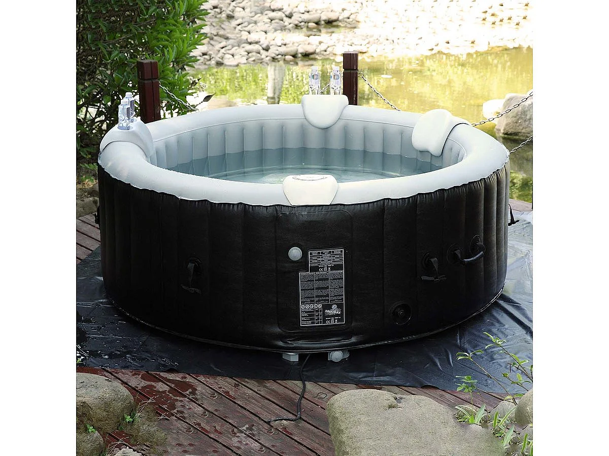 Juego de 2 respaldos y 1 porta vasos para spa