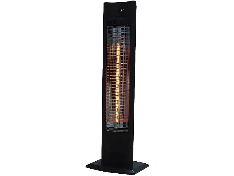 Elektrischer Heizstrahler "Tornado" - 2000 W  - Schwarz