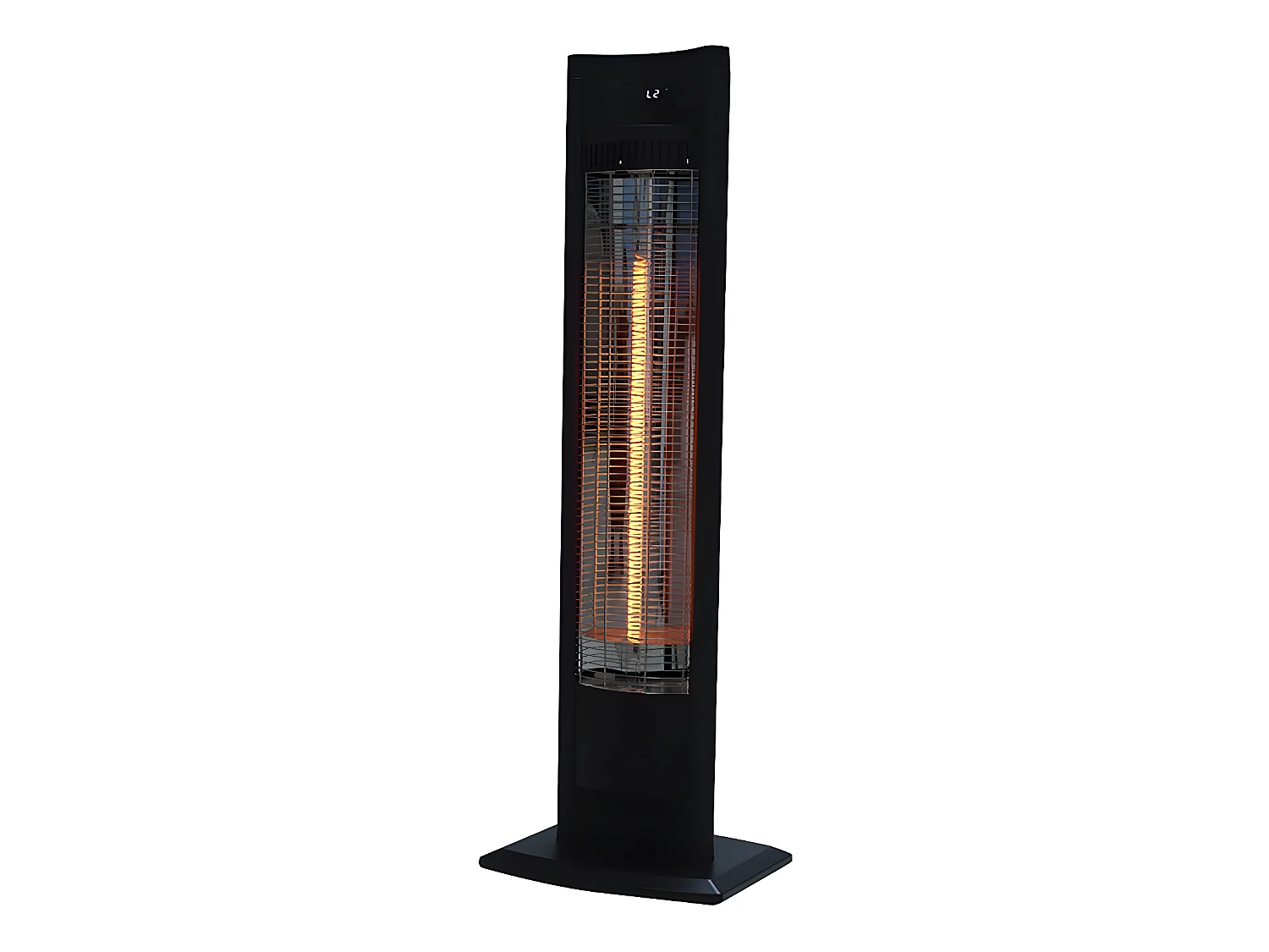 Chauffage électrique radiant "Tornado" - 2000W - Noir