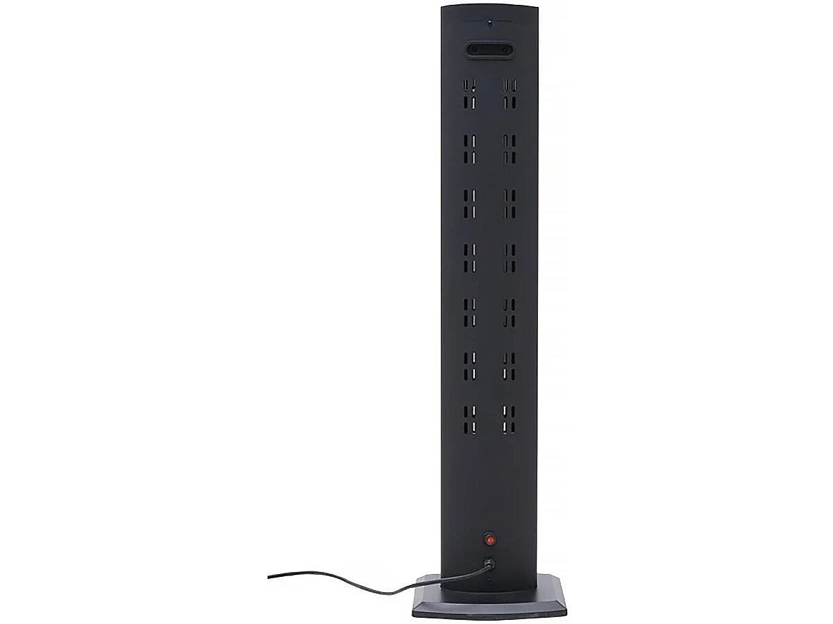 Chauffage électrique radiant "Tornado" - 2000W - Noir