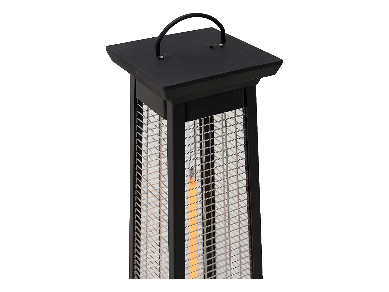 Elektrischer Heizstrahler aus Carbonfaser "Volcano" - 2000 W  - Schwarz