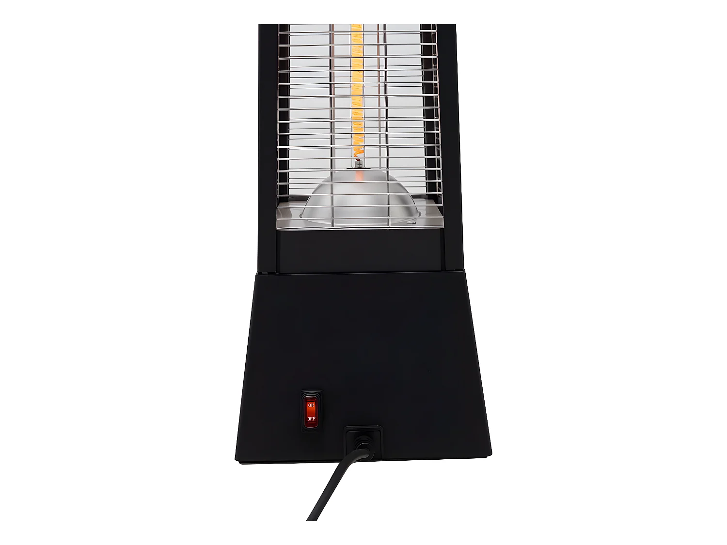 Elektrischer Heizstrahler aus Carbonfaser "Volcano" - 2000 W  - Schwarz