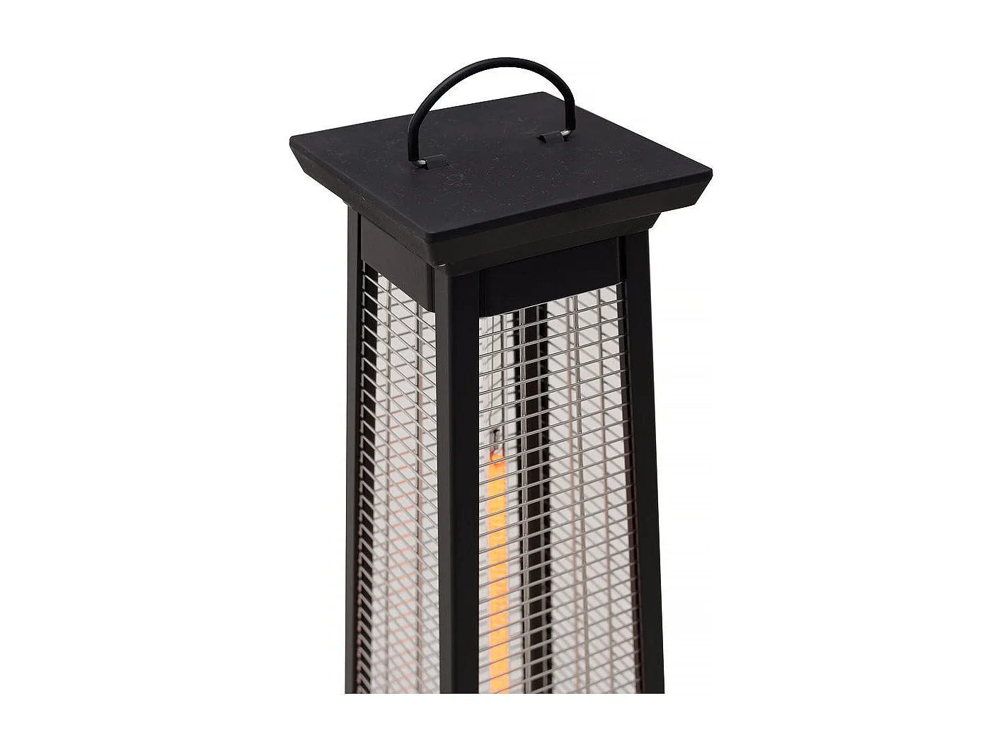 Chauffage électrique radiant en fibre de carbone "Volcano" - 2000W - Noir