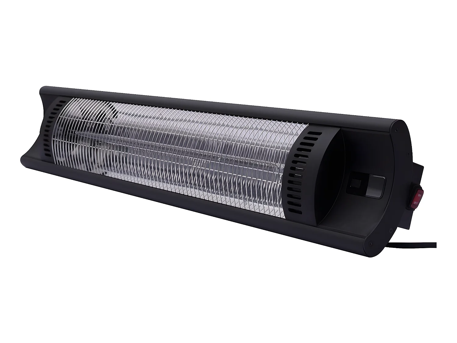 Elektrischer Heizstrahler aus Carbonfaser "Bola" - 2000 W  - Schwarz