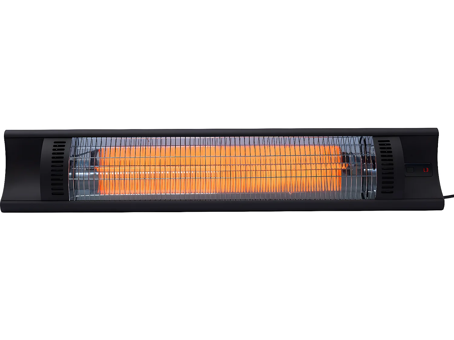 Hangende terrasverwamer elektrische heater terras koolstofvezel "Bola" - 2000W - Zwart
