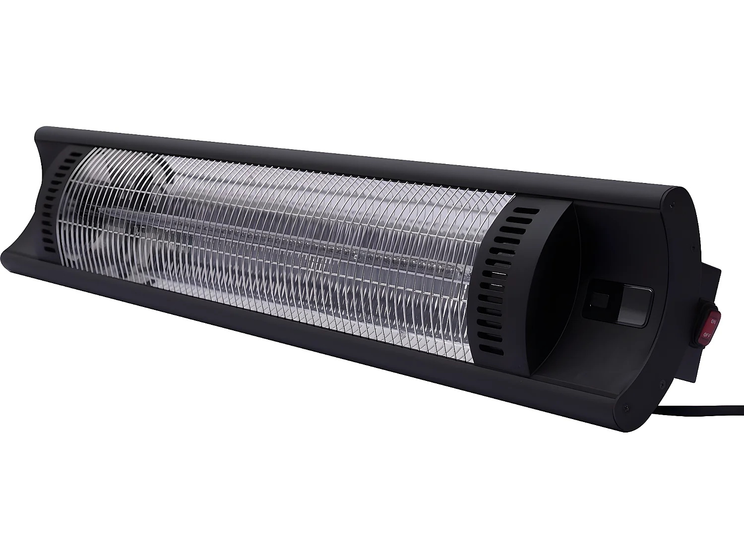 Hangende terrasverwamer elektrische heater terras koolstofvezel "Bola" - 2000W - Zwart