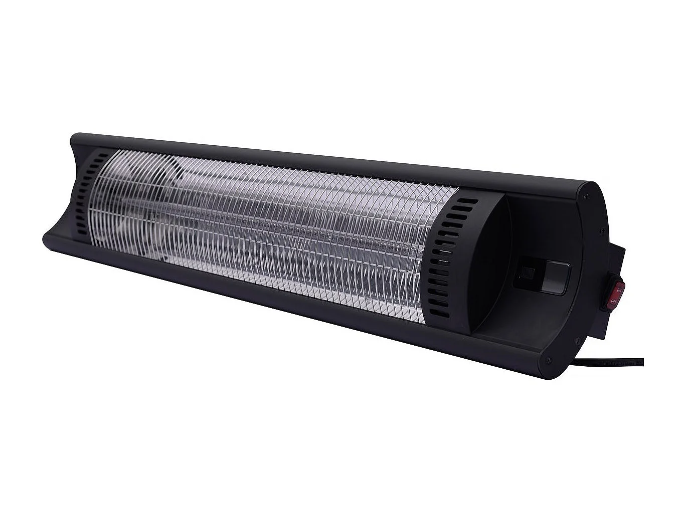 Chauffage électrique radiant en fibre de carbone "Bola" - 2000W - Noir