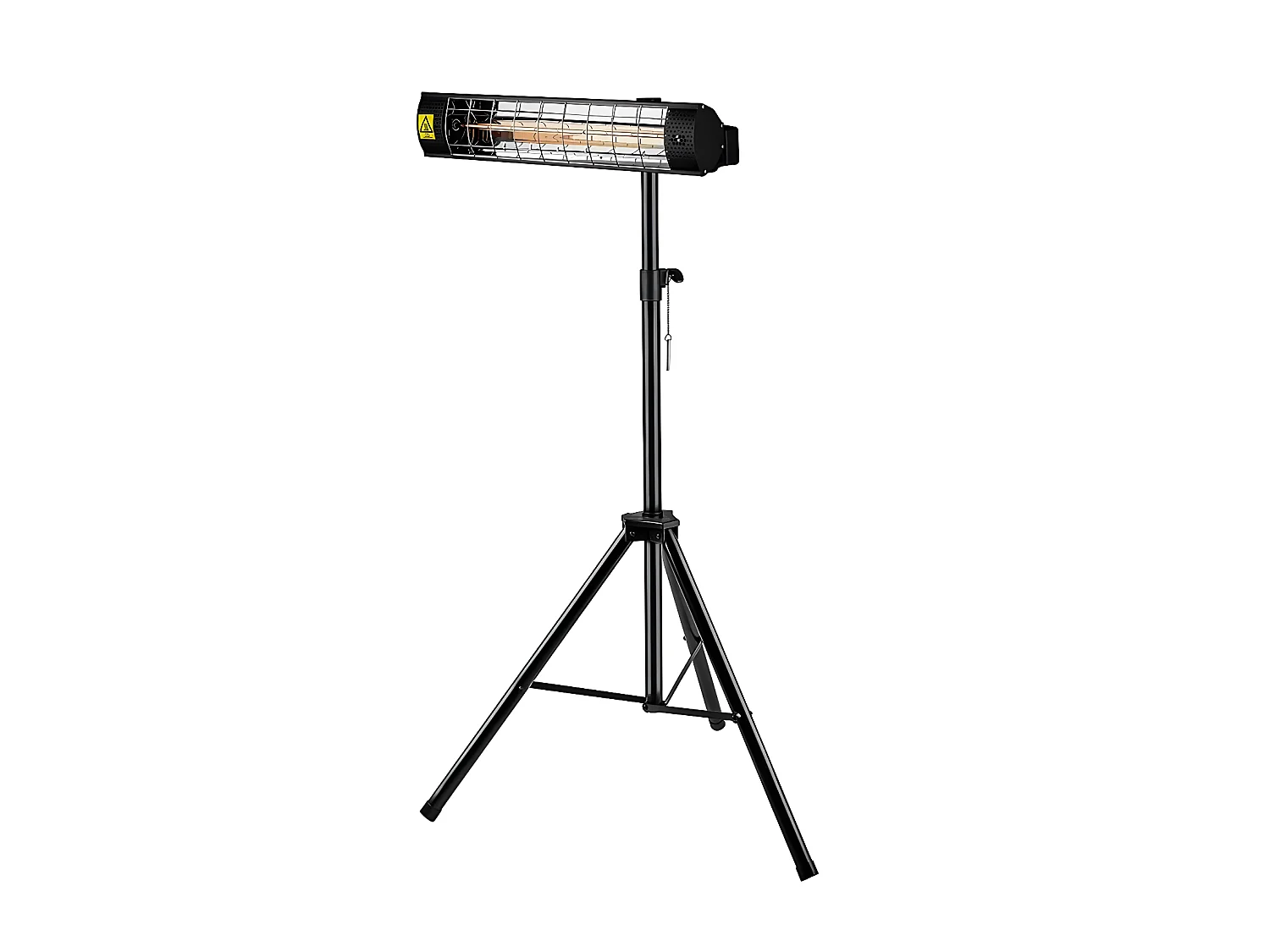 Trípode para radiador eléctrico - 1,1-1,8 m - Negro