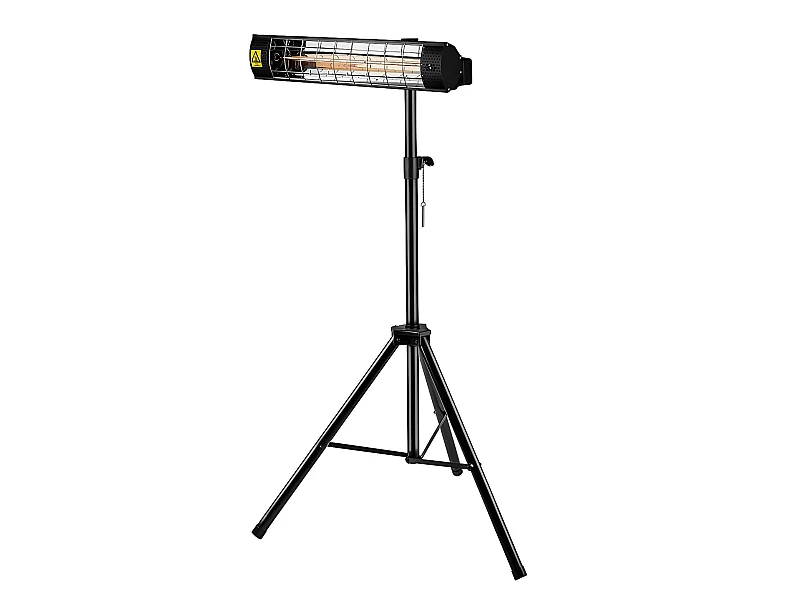 Trépied pour Radiateur électrique - 1.1-1.8 m - Noir