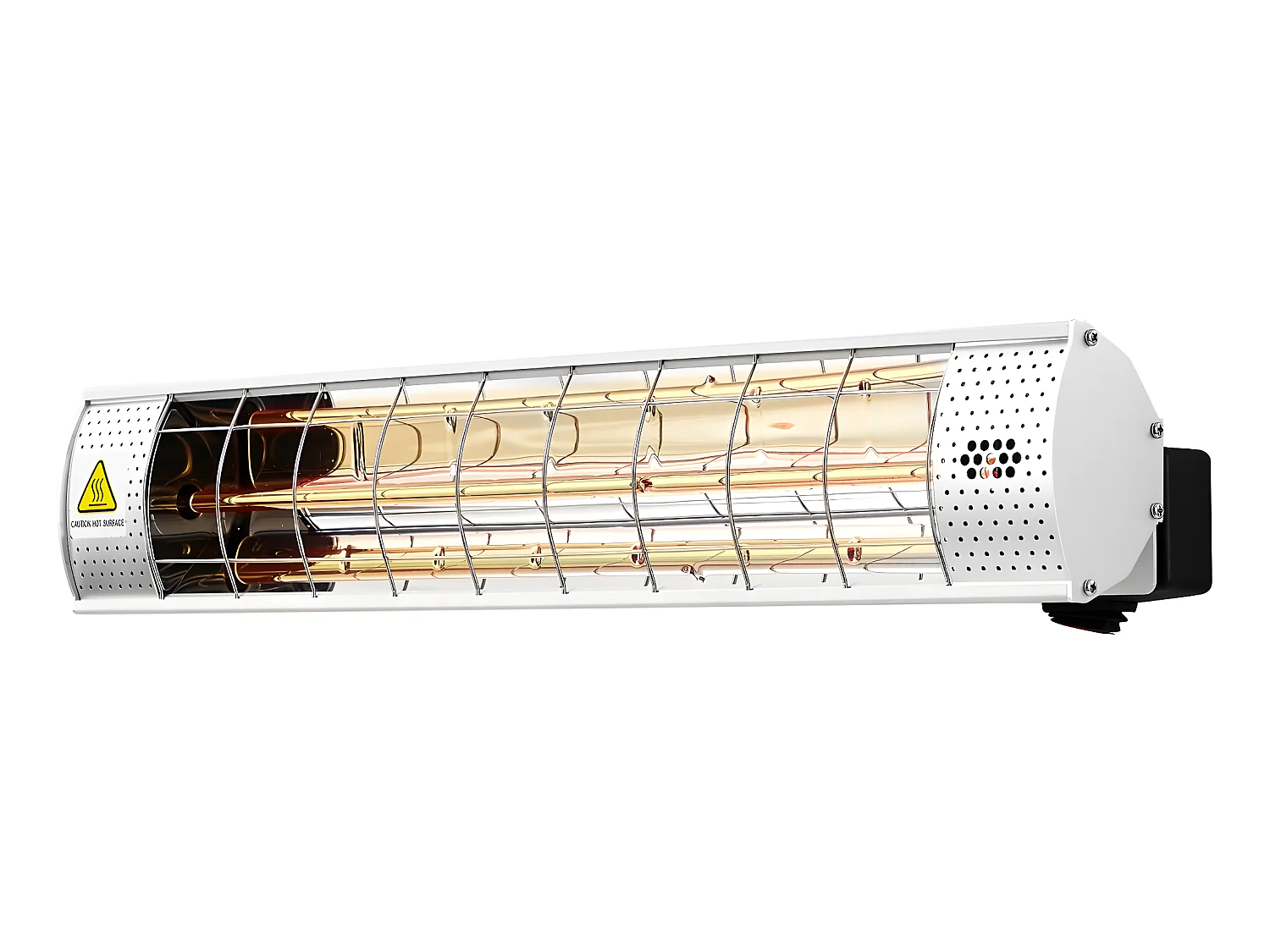 Chauffage de terrasse infrarouge - 2000W - Argenté