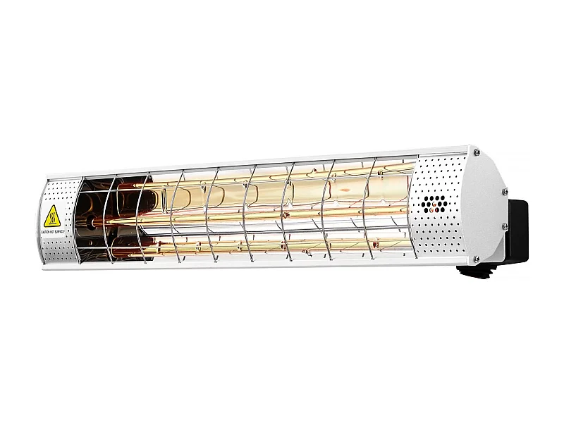 Chauffage de terrasse infrarouge - 2000W - Argenté