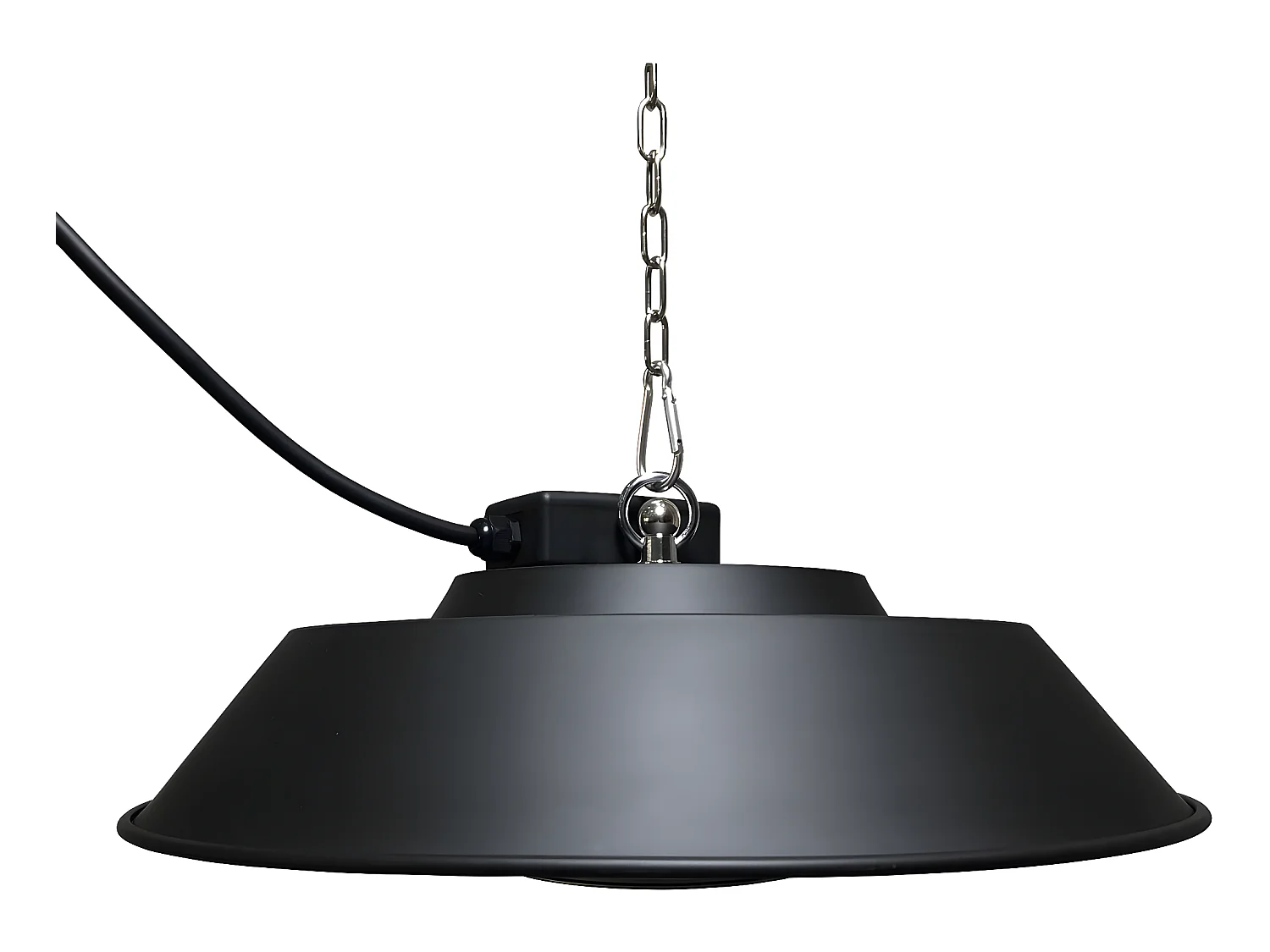 Elektrische Heizung hängend - 1500 W - Schwarz