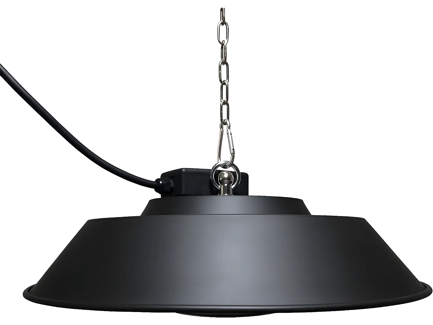 Hangende terrasverwamer elektrische heater terras - 1500W - Zwart