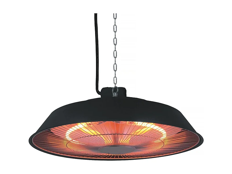 Chauffage électrique suspendu - 1500W - Noir