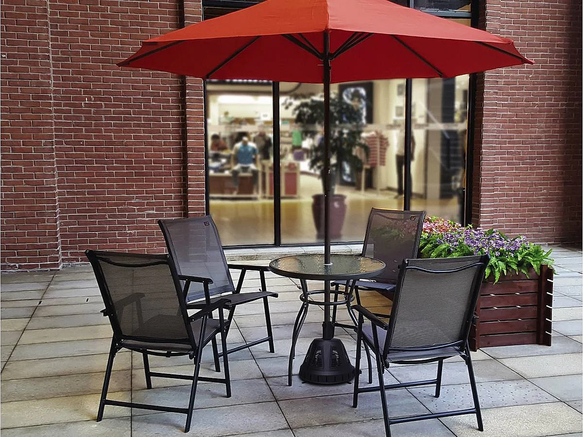 Pied chauffant de parasol "Colas" 1500W - Noir