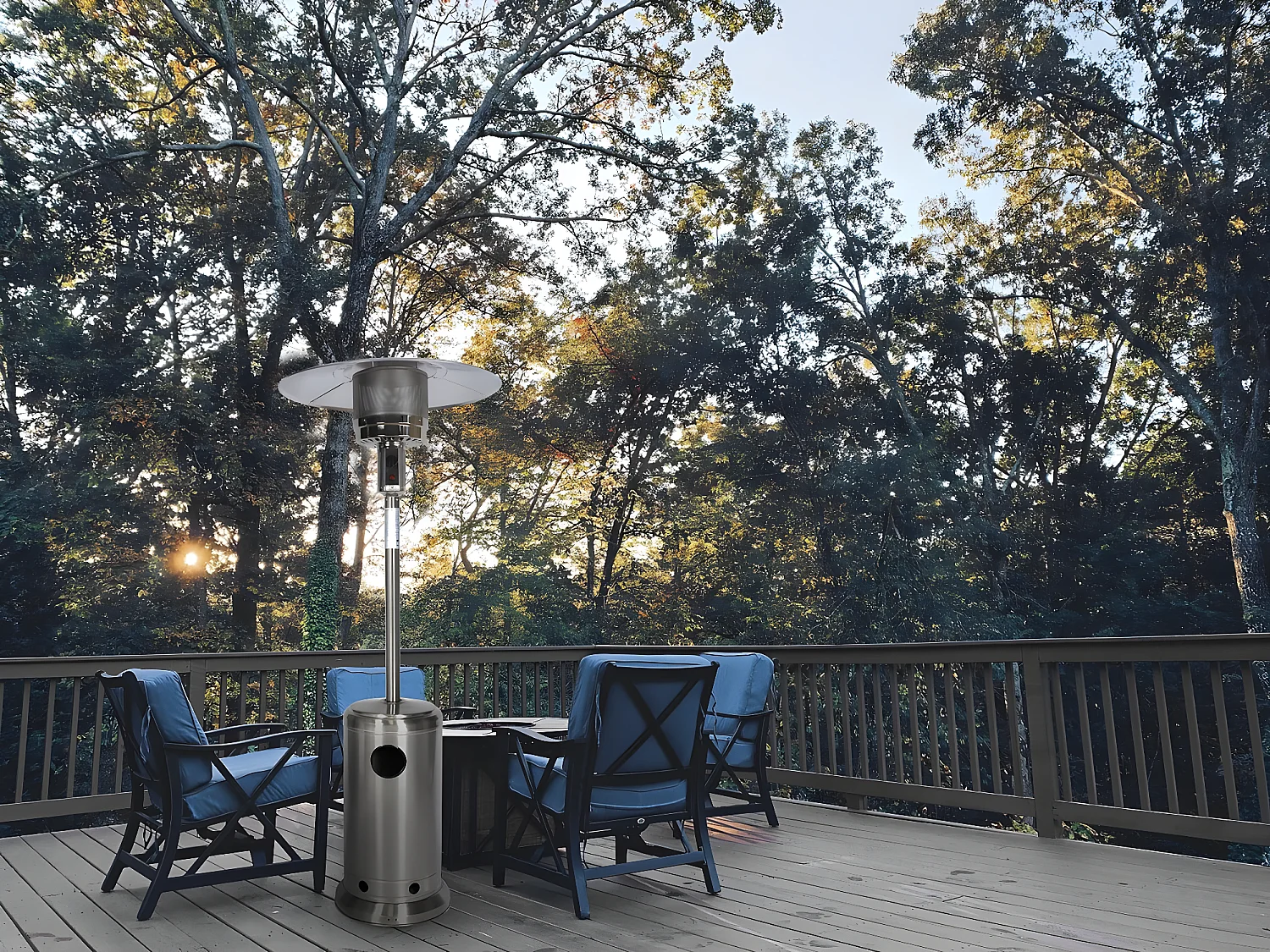 Parasol chauffant gaz "Solar" 13 KW - Acier