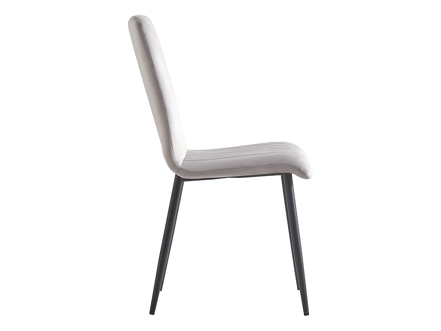 Set van 2 comfortabele en elegante fluwelen stoelen "Henley" - Lichtgrijs