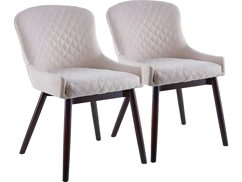 Set di 2 sedie "Tabor" - Beige