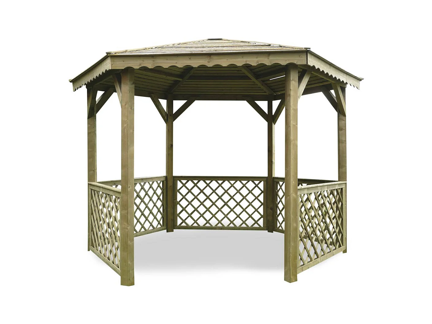 Kiosque en bois "Pavilion" - 6.68 m² - 3.15 x 2.57 x 2.56 m - 16 mm
