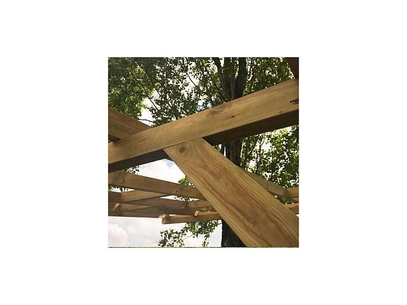 Tetto Couv'Terrasse® in Legno 3x3m - Senza tetto