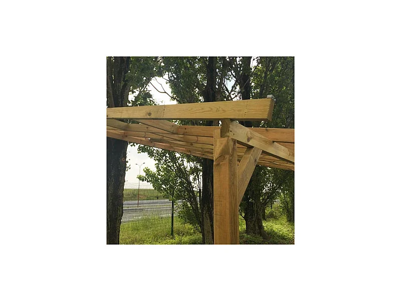 Tetto Couv'Terrasse® in Legno 3x3m - Senza tetto