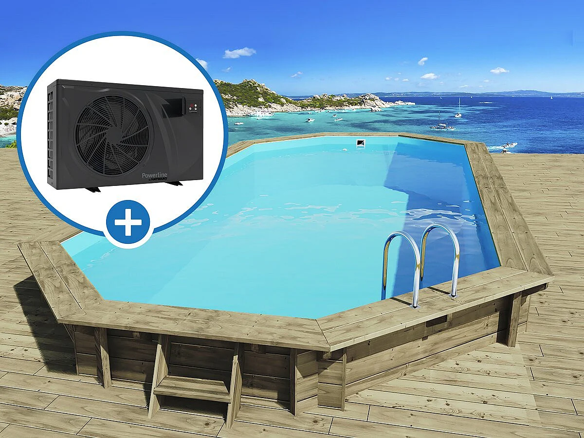 Piscine bois " Sevilla 130" - 8.57 x 4.57 x 1.31 m