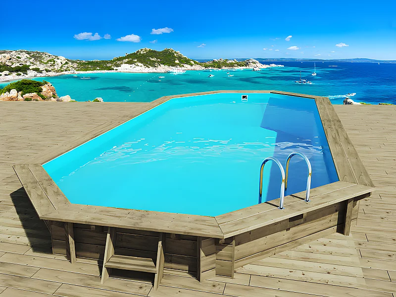Piscine bois " Ibiza 130" - 8.57 x 4.57 x 1.31 m